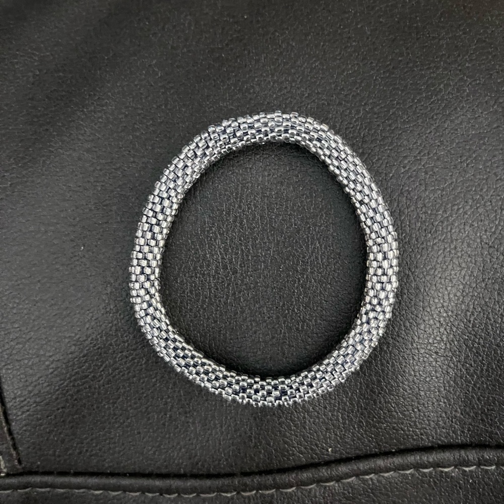 Silver Mesh Woven Bracelet